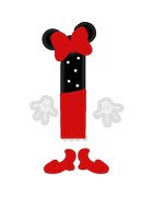 Two Tone Mouse Font and Numbers