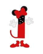 Two Tone Mouse Font and Numbers