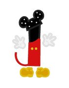 Two Tone Mouse Font and Numbers