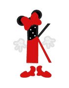 Two Tone Mouse Font and Numbers