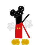 Two Tone Mouse Font and Numbers
