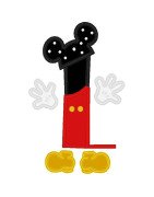 Two Tone Mouse Font and Numbers