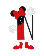 Two Tone Mouse Font and Numbers