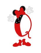 Two Tone Mouse Font and Numbers