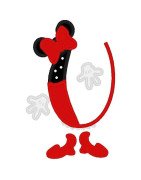 Two Tone Mouse Font and Numbers