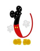 Two Tone Mouse Font and Numbers
