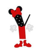 Two Tone Mouse Font and Numbers