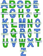 Specialty Split Block Font