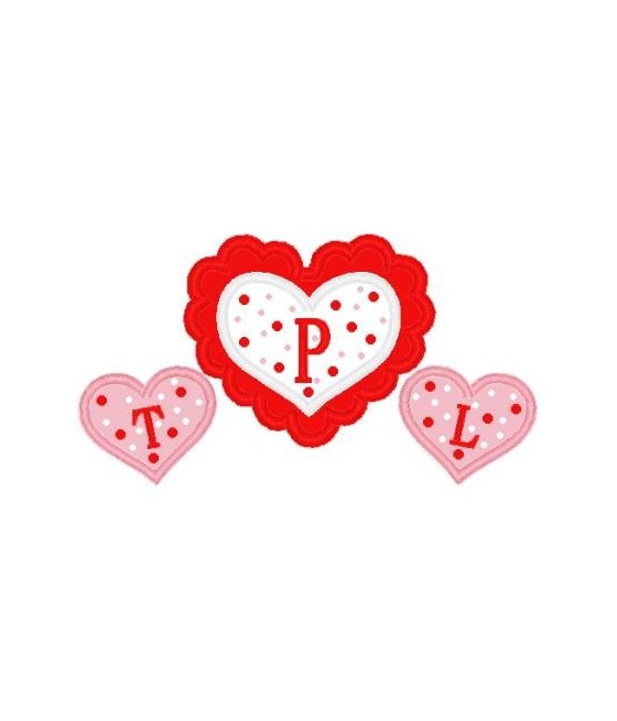 Specialty Hearts Monogram Set