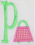 Specialty Purse Applique Font