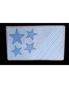 In Hoop Wholecloth Stars and Stripes Mug Rug