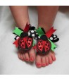 In Hoop Ladybug Barefoot Sandals