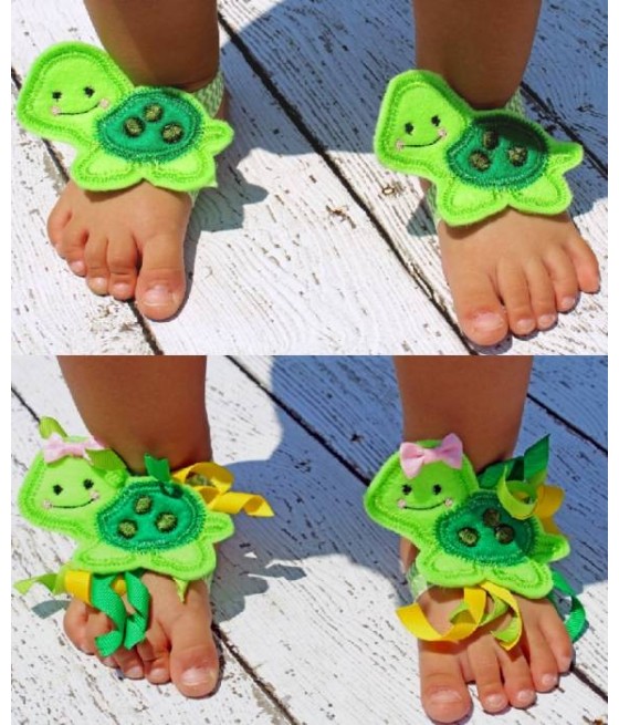 In Hoop Turtles Barefoot Sandals