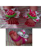 In Hoop Watermelon Barefoot Sandals