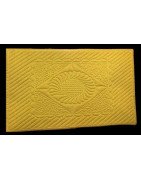 In Hoop Wholecloth Sunflower Mug Rug