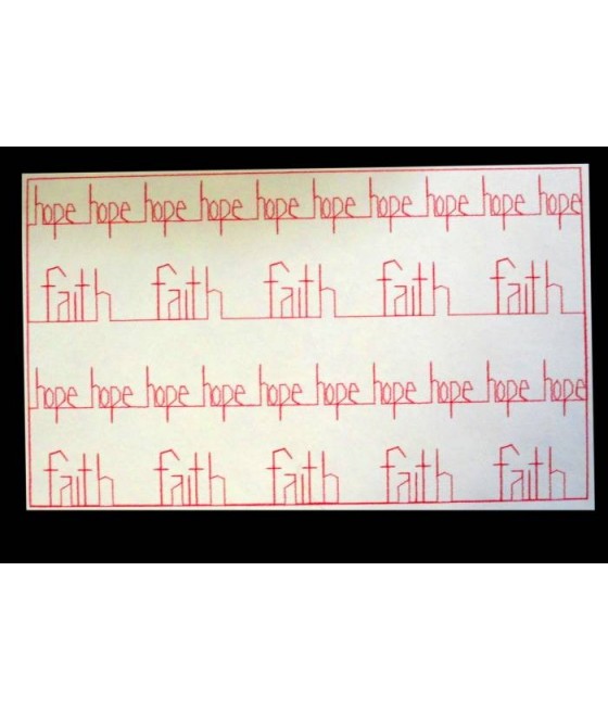 Full Hoop Stipple Faith and Hope