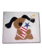 Applique Puppy Firecracker 