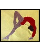 Back Walk Over Gymnast Filled Design