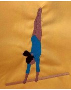 Bars Gymnast Filled Design