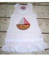 Applique 4th of July Boat