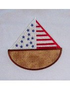 Applique 4th of July Boat
