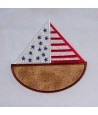 Applique 4th of July Boat