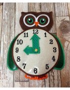 In Hoop Owl Clock
