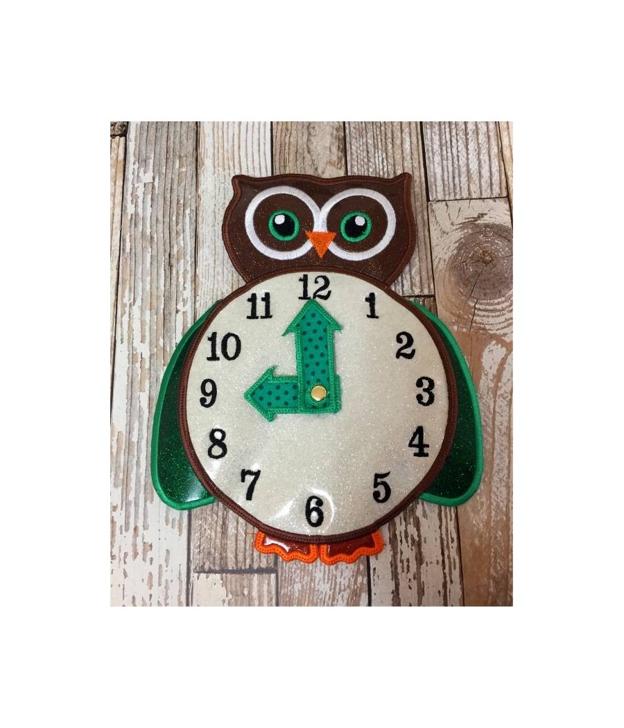 In Hoop Owl Clock