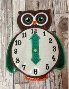 In Hoop Owl Clock