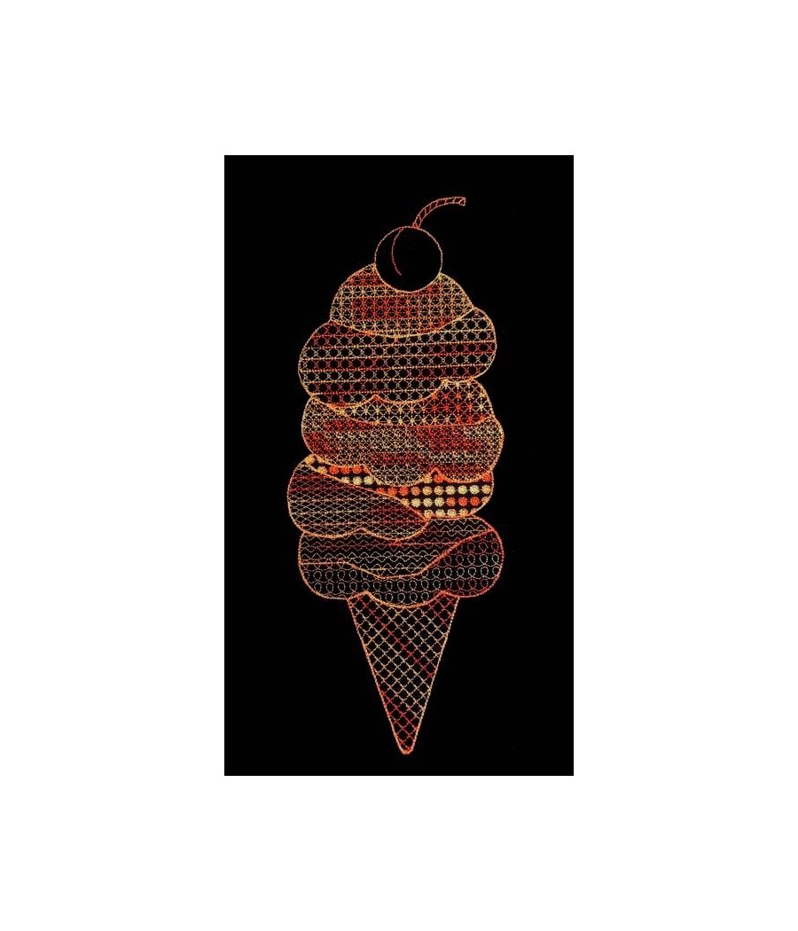 Mandala Ice Cream Cone