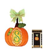 In Hoop Pumpkin Door Hanger