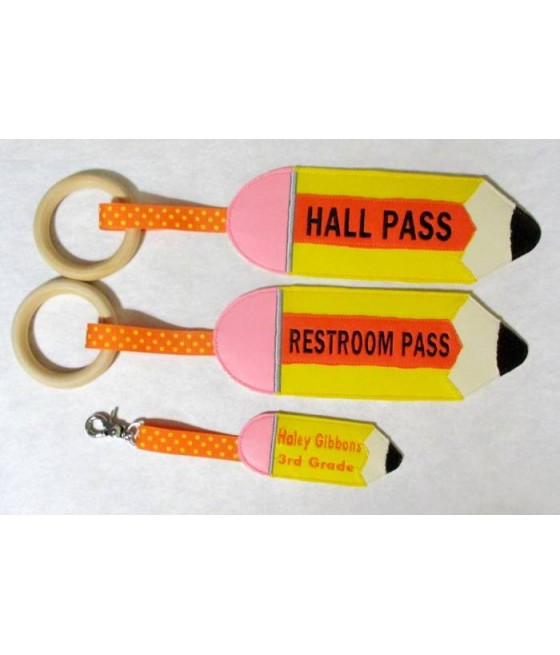 In Hoop Hall Pass and Back Pack Tag