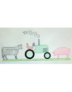  Farm Friends Line Art 