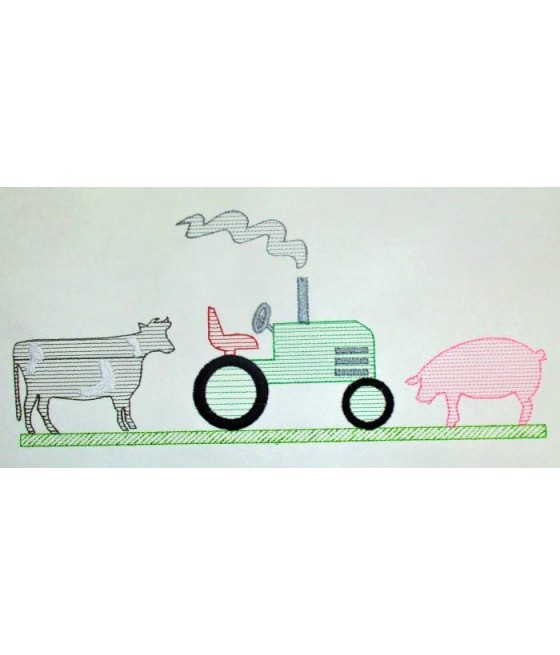  Farm Friends Line Art 