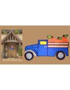 In Hoop Interchangeable Truck with Pumpkins Hanger
