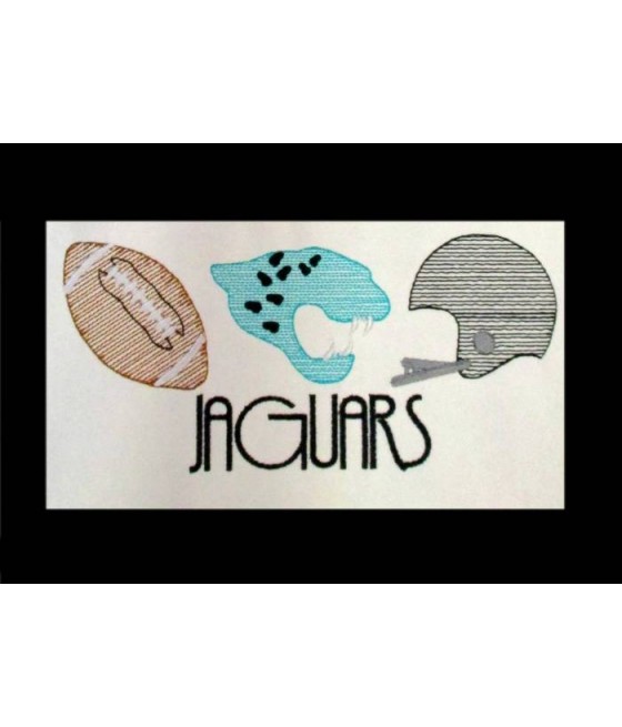 Jaguars Football Line Art