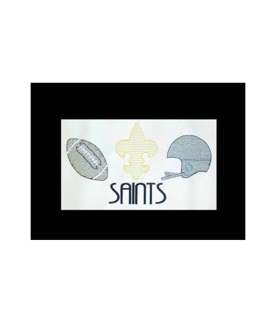 Saints Football Line Art
