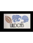 Wildcats Football Line Art