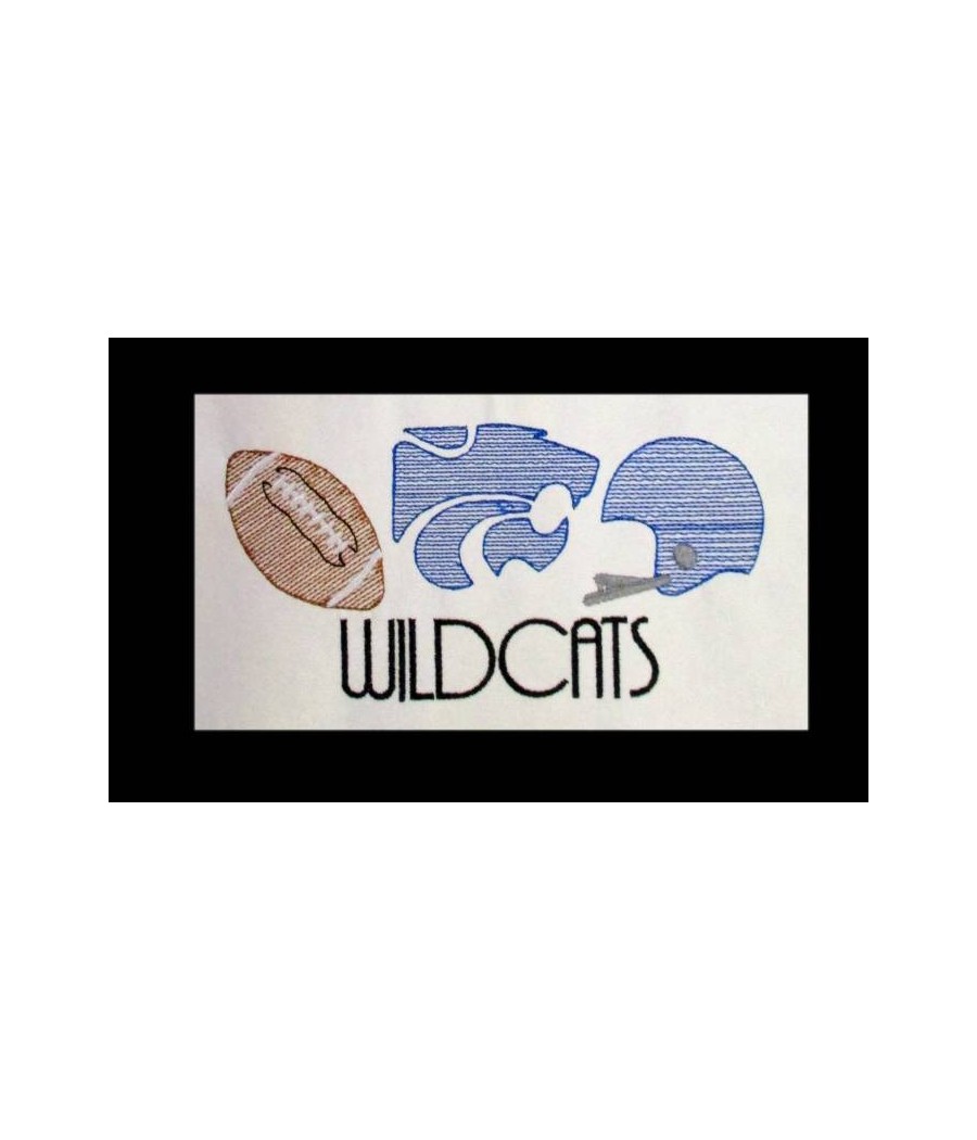 Wildcats Football Line Art