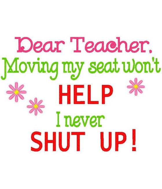 Dear Teacher Saying