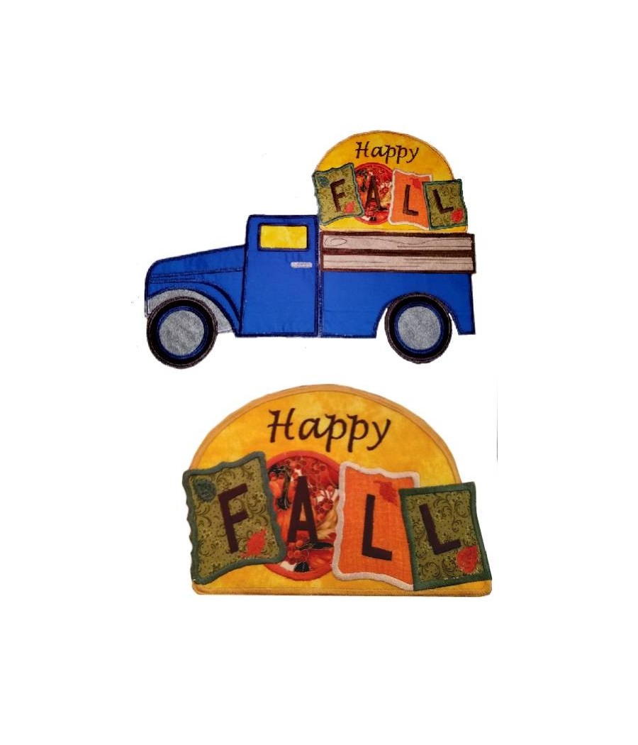 In Hoop Interchangeable Happy Fall For Truck