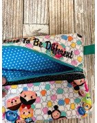 In Hoop Dare To Be Different Lined Zipper Tote