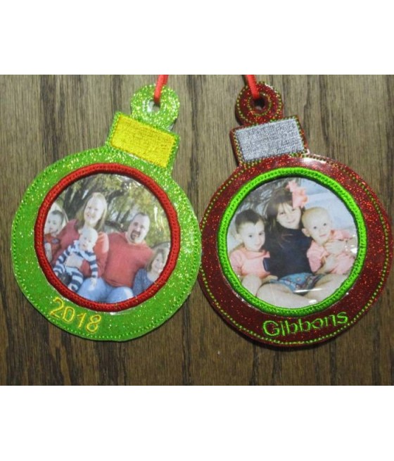 In Hoop Picture Ornament Set