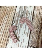 In Hoop Candy Cane Earrings