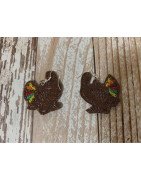 In Hoop Turkey Earrings