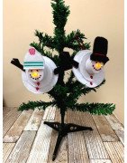 In Hoop Tealight Snowman Ornament