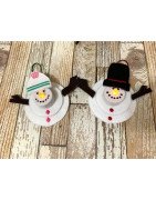In Hoop Tealight Snowman Ornament