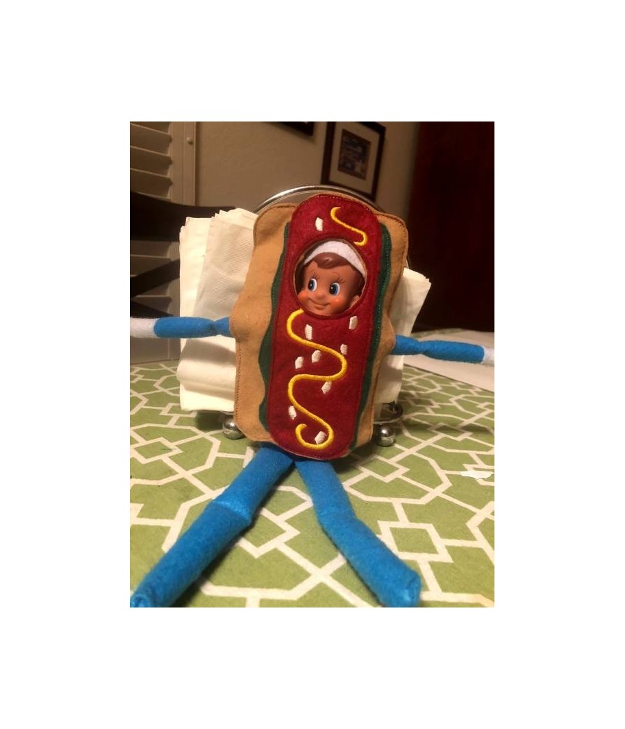 In Hoop Elf Hot Dog Costume