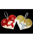 In Hoop Snowman Heart Ornament 2