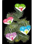 In Hoop Snowman Heart Ornament 2